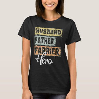Camiseta Mens Profissão pai pai Farrier Raglan Bas