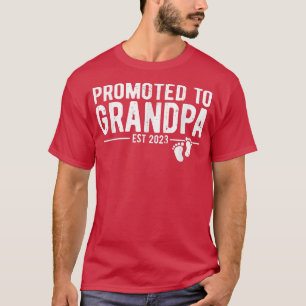 Camiseta Mens Promoted to Grandpa 2023 Soon To Be Grandpa, 
