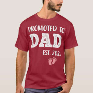 Camiseta Mens Promoveram Novo papai 2020 Rapariga Presente