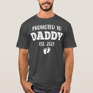 Camiseta Mens Promoveram o Presente do Novo papai no Est 20