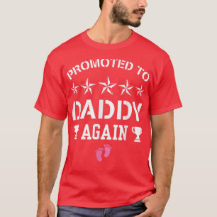 Camiseta Mens Promovidos A Pai De Novo É Uma Menina Engraça