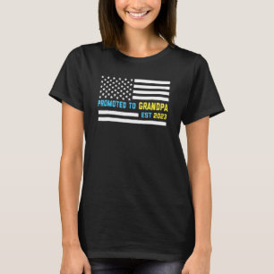 Camiseta Mens Promovidos Ao Avô 2023 Para O Novo Avô