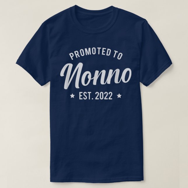 Camiseta Mens Promovidos ao Avô de Nonno 2022  (Frente do Design)