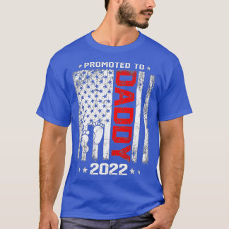 Camiseta Mens Promovidos Ao Dia de os pais Da Primeira Vez