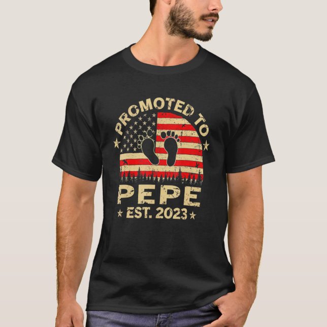 Camiseta Mens Promovidos Ao Dia de os pais Ppe 2023 Pela Pr (Frente)