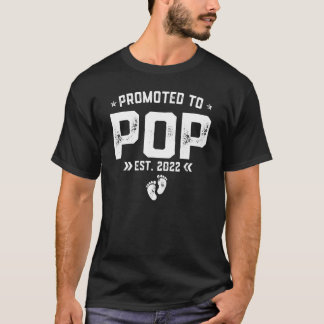 Camiseta Mens Promovidos Ao Dia de os pais Retroativo De Po