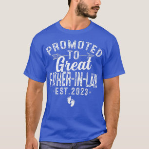 Camiseta Mens Promovidos Ao Excelente PadreInLaw Est