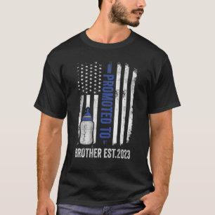 Camiseta Mens Promovidos Ao Irmão Est 2023 Primeira Vez
