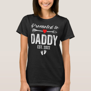 Camiseta Mens Promovidos Ao Novo papai Da Primeira Vez Do P