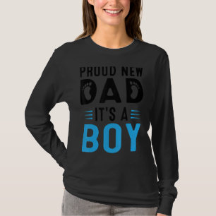 Camiseta Mens Promovidos Ao Novo papai Orgulhoso Do Dia de