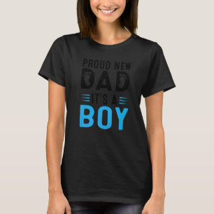 Camiseta Mens Promovidos Ao Novo papai Orgulhoso Do Dia de