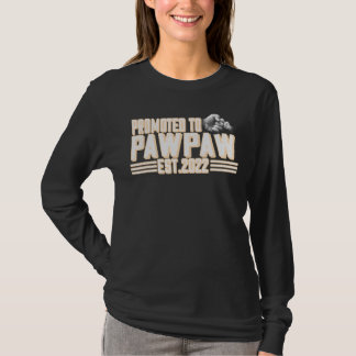 Camiseta Mens Promovidos Ao Novo papai Pawpaw 2022 Pela Pri