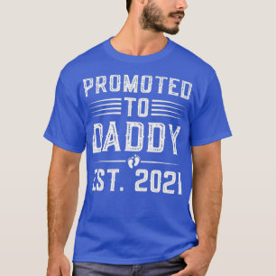 Camiseta Mens Promovidos Ao Pai 2021 Pela Primeira Vez Pai