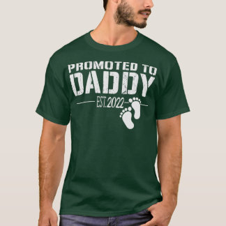 Camiseta Mens promovidos ao Pai 2022 presente engraçado par