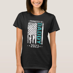 Camiseta Mens Promovidos Ao Pai 2023 Antes Do Novo papai
