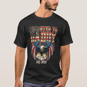 Camiseta Mens Promovidos Ao Pai De 2022, Novo papai De Band
