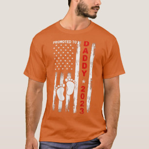 Camiseta Mens Promovidos Ao Pai De 2023, Novo papai De Band