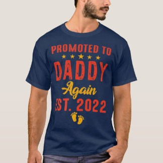 Camiseta Mens Promovidos Ao Pai De Novamente Em 2022 Engraç
