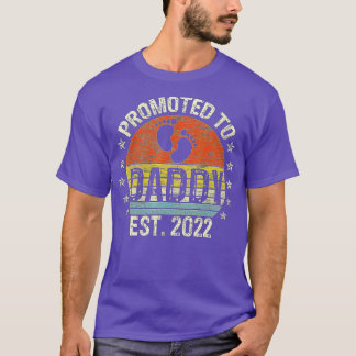 Camiseta Mens Promovidos Ao Pai Do Est 2022 Pela Primeira V