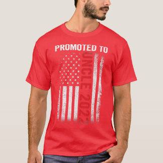 Camiseta Mens Promovidos ao Patriótico Dia de os pais do Ti