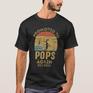 Camiseta Mens Promovidos Ao Pop Novamente 2022 Retro Vintag