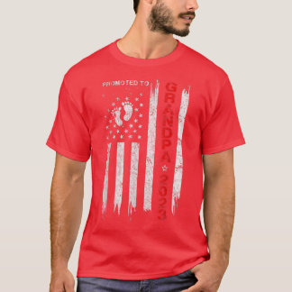 Camiseta Mens Promovidos Ao Vovô 2023 Bandeira Patriótica P