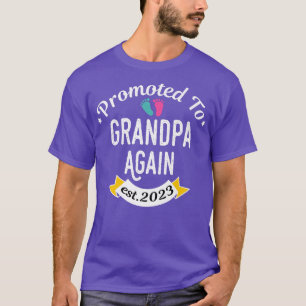 Camiseta Mens promovidos ao vovô de novo em 2023 em breve s