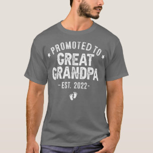 Camiseta Mens Promovidos Ao Vovô Excelente 2022, Em Breve G
