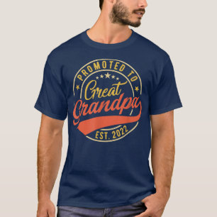 Camiseta Mens Promovidos Ao Vovô Excelente Est 2022