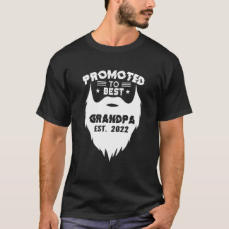 Camiseta Mens Promovidos Para O Avô Mais Bem Carbuçado No P
