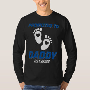 Camiseta Mens Promovidos Para O Pai 2022 Pela Primeira Vez