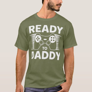 Camiseta Mens Prontos Para Pai Da Criança De Nascimento Par