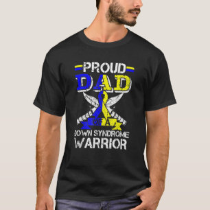 Camiseta Mens Proud Dad Of A Down Syndrome Warrior Costume 