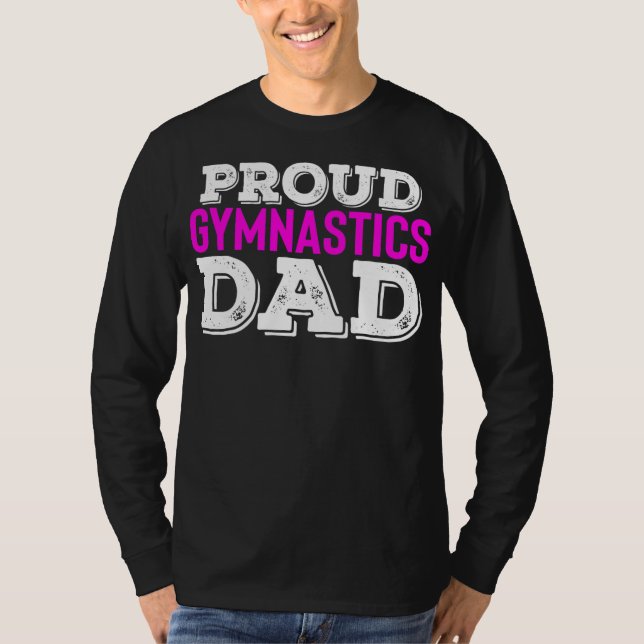 Camiseta Mens Proud Gymnastics Dad Gift for Men Funny (Frente)