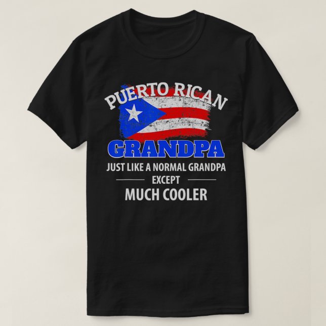 Camiseta Mens Puerto Rico Avô Muito Mais Legal Porto Rico (Frente do Design)