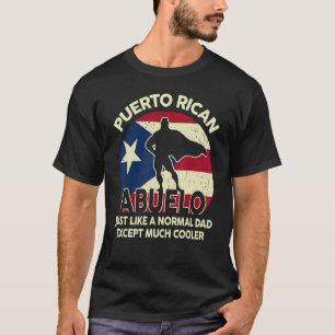 Camiseta Mens Puerto Rico Avô Porto Rico Abuelo Fath
