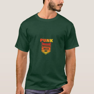 Camiseta Mens Punk Professional Tio Sem Crianças Engraçado