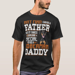 Camiseta Mens Qualquer Homem Pode Tornar-Se Um Doberman Esp