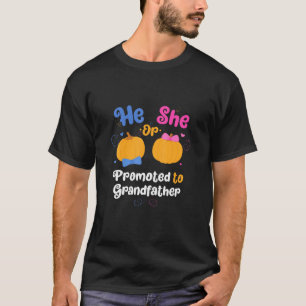 Camiseta Mens Que Ele Ou Ela Promoveu Para O Avô Res De Gên