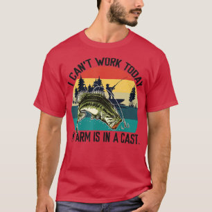 Camiseta Mens Que Não Posso Trabalhar Hoje O Meu Braço Está