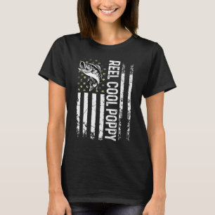 Camiseta Mens Que Pescam Bandeira Dos Eua Enrolam Legal Pap