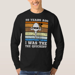 Camiseta Mens Quickest Swimmer Há 58 Anos Mais Rápido Esper