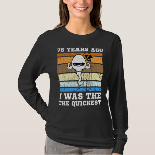 Camiseta Mens Quickest Swimmer Há 76 Anos Mais Rápido Esper