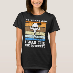 Camiseta Mens Quickest Swimmer Há 84 Anos Mais Rápido Esper