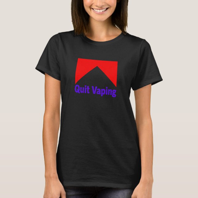 Camiseta Mens Quit Vaping Be A Man (Frente)