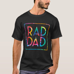 Camiseta Mens Rad Pai Tie Dye Piadas Pais Engraçadas Dia do