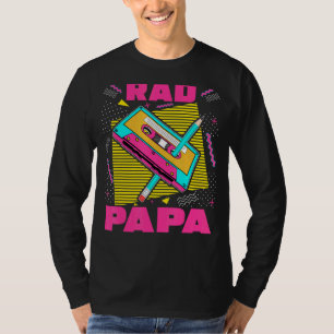 Camiseta Mens Rad Papa 90s Nostalgia estética de 1990 Retro