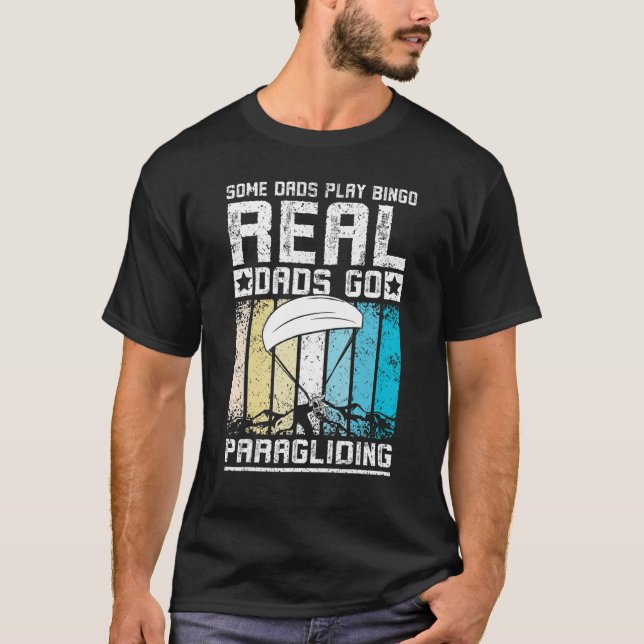 Camiseta Mens Real Pai Go Paragliding (Frente)