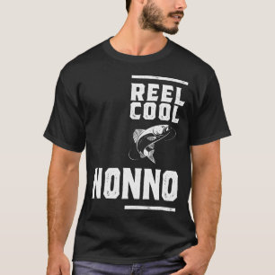 Camiseta Mens Reel Cool Nonno Engraçada Presente d