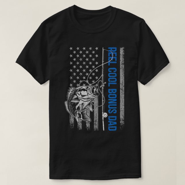 Camiseta Mens Reel Legal Bonus Men Pescarando Amantes Ameri (Frente do Design)